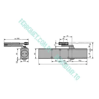 Samozamykacz hydrauliczny DORMA TS 83 z ramieniem - 3